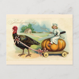Cartes Pour Fêtes Annuelles Action de grâces vintage