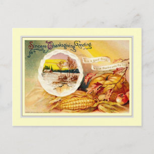 Cartes Pour Fêtes Annuelles Action de grâces vintage
