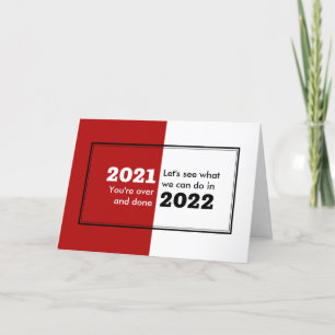 Cartes Pour Fêtes Annuelles Adieu 2021 Bonjour 2022 Nouvel An