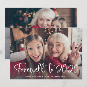 Cartes Pour Fêtes Annuelles Adieu à 2020   Bonne année 2021 Deux Photo