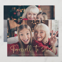 Adieu à 2021 | Bonne année 2022 Deux photos