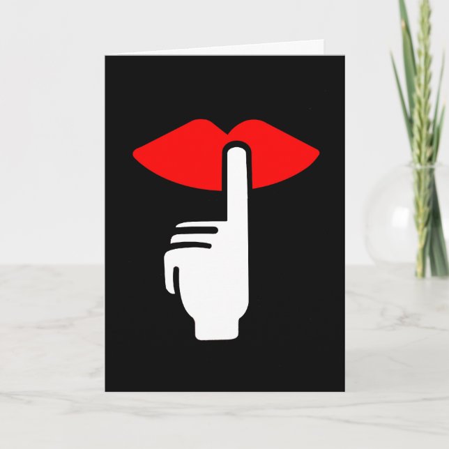 Cartes Pour Fêtes Annuelles Admirer secret (Devant)