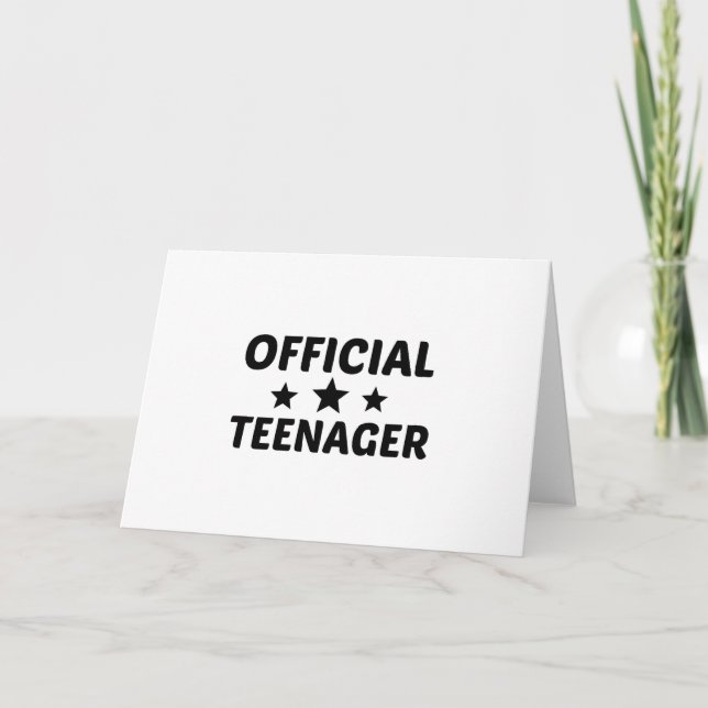CARTES POUR FÊTES ANNUELLES ADOLESCENCE OFFICIELLE (Devant)