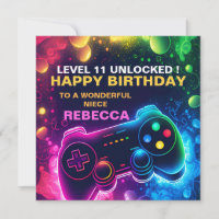 Adolescent EDITABLE Anniversaire Jeu fils