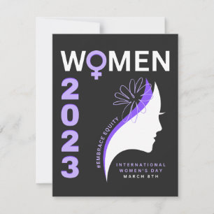 Cartes Pour Fêtes Annuelles Adoptez l'équité Journée internationale des femmes