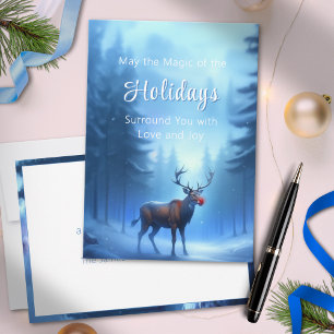 Cartes Pour Fêtes Annuelles Adorable Editable Winter Wonderland