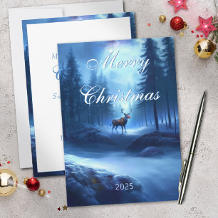 Cartes Pour Fêtes Annuelles Adorable Editable Winter Wonderland Noël