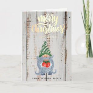 Cartes Pour Fêtes Annuelles Adorable Gnome Wood Joyeux Noël