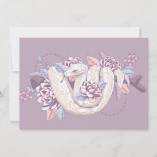 Cartes Pour Fêtes Annuelles Adorables Reptiles Personnalisés Serpent Enveloppé