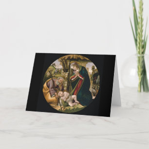 Cartes Pour Fêtes Annuelles Adoration de l'enfant du Christ