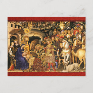 Cartes Pour Fêtes Annuelles ADORATION DE MAGI Gentile Da Fabriano, Noël