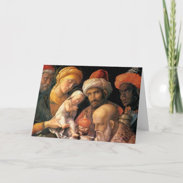 Cartes Pour Fêtes Annuelles Adoration de Mantegna des Mages (Devant)