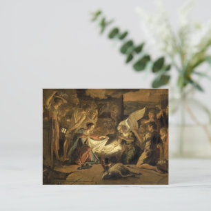 Cartes Pour Fêtes Annuelles Adoration des bergers beaux-arts Noël