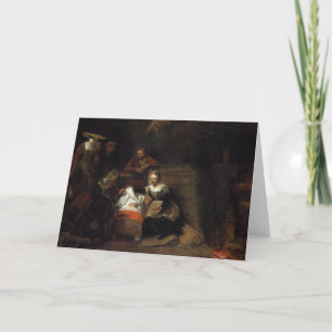 Cartes Pour Fêtes Annuelles Adoration des bergers par Samuel Hoogstraten
