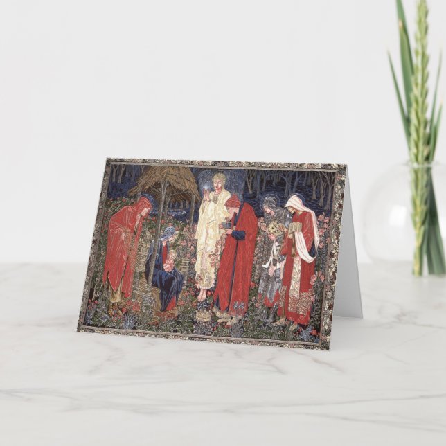 Cartes Pour Fêtes Annuelles Adoration des Magi (Devant)