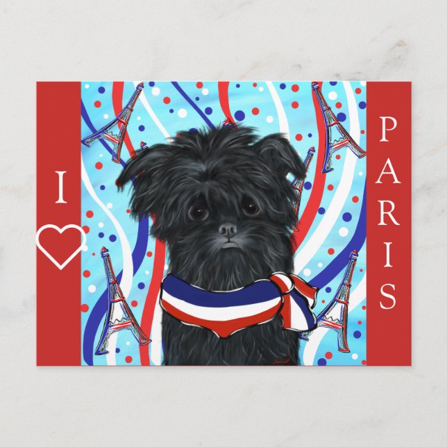 Cartes Pour Fêtes Annuelles Affenpinscher (Devant)