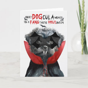 Cartes Pour Fêtes Annuelles Affenpinscher Chien Drôle Nombre Drôle DOGcula Hal