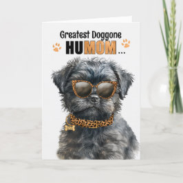 Cartes Pour Fêtes Annuelles Affenpinscher Dog Best HuMOM Jour des Mères