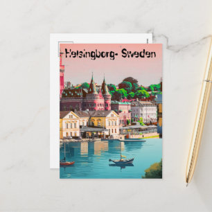 Cartes Pour Fêtes Annuelles Affiche de Helsingborg - Suède, Vie de Helsingborg