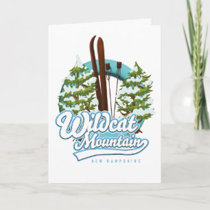 Cartes Pour Fêtes Annuelles Affiche de ski Wildcat Mountain New Hampshire