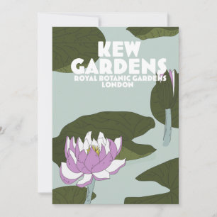 Cartes Pour Fêtes Annuelles Affiche de voyage Jardins de Kew Londres