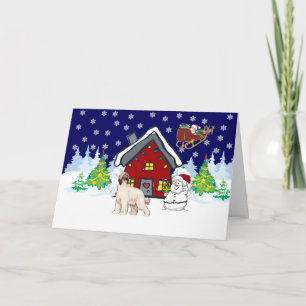 Cartes Pour Fêtes Annuelles Afghanistan Hound Country Noël