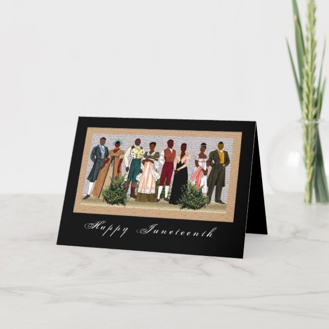 Cartes Pour Fêtes Annuelles Africain-Américain (Devant)