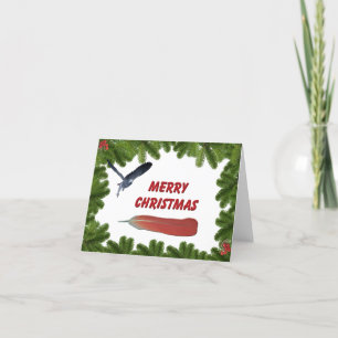 Cartes Pour Fêtes Annuelles African Grey Christmas Card