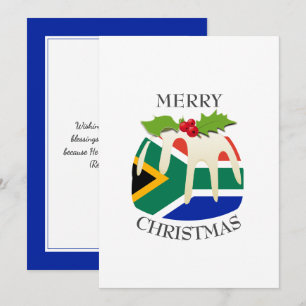 Cartes Pour Fêtes Annuelles AFRIQUE DU SUD Pudding Festif de Plum Noël