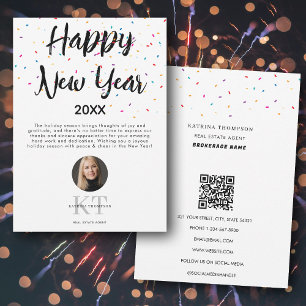 Cartes Pour Fêtes Annuelles Agent Immobilier Realtor Joyeux Nouvel An Fêtes
