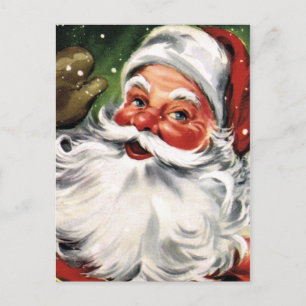 Cartes Pour Fêtes Annuelles Agiter le Père Noël