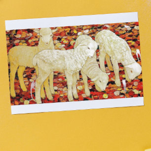 Cartes Pour Fêtes Annuelles Agneaux