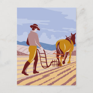 Cartes Pour Fêtes Annuelles Agriculteur en Palouse Eastern Washington State WP