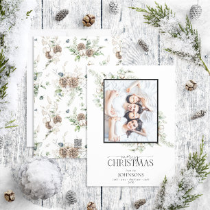 Cartes Pour Fêtes Annuelles Agritourisme verdure Joyeux Noël Photo Holiday C