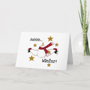 CARTES POUR FÊTES ANNUELLES AHHH HIVER