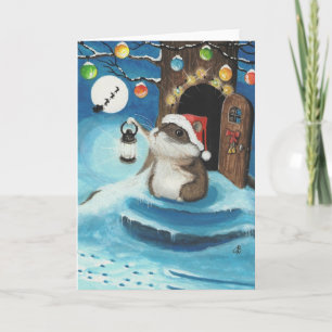Cartes Pour Fêtes Annuelles Ai-je entendu Père Noël ?