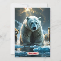 Aidez-nous - Ours polaires sur la glace fine
