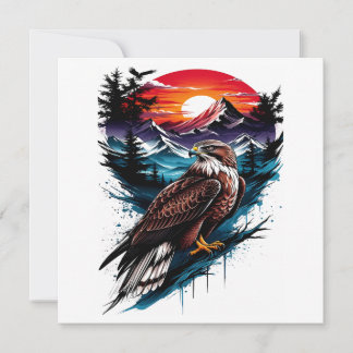 Cartes Pour Fêtes Annuelles Aigle dans la montagne