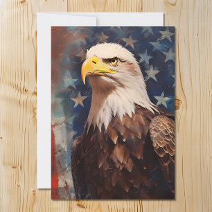 Cartes Pour Fêtes Annuelles Aigle patriotique