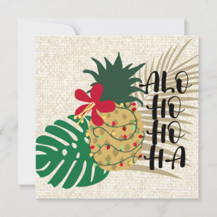 Cartes Pour Fêtes Annuelles Aiguille tropicale hawaïenne ALO-HO-HA