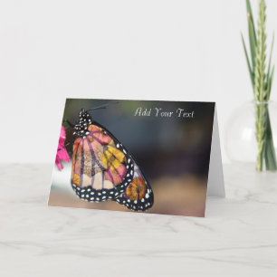 Cartes Pour Fêtes Annuelles Ailes papillon - Papillons et fleurs
