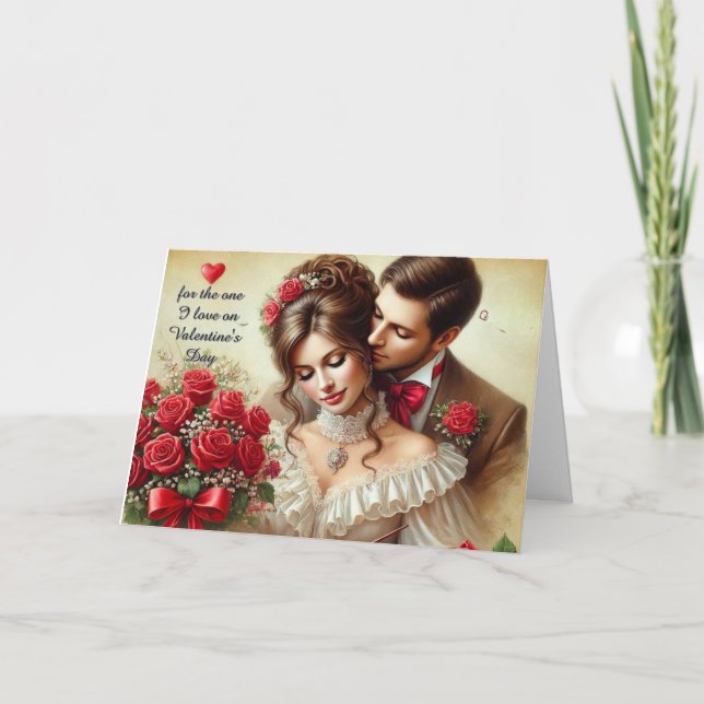 Cartes Pour Fêtes Annuelles Aimer ma femme Valentine's Day Folded Holiday Card (Devant)