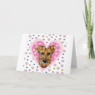 CARTES POUR FÊTES ANNUELLES AIRDALE TERRIER