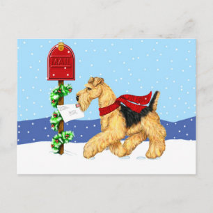 Cartes Pour Fêtes Annuelles Airedale Christmas Dale Mail