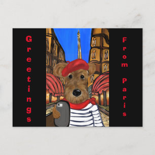 Cartes Pour Fêtes Annuelles Airedale Terrier