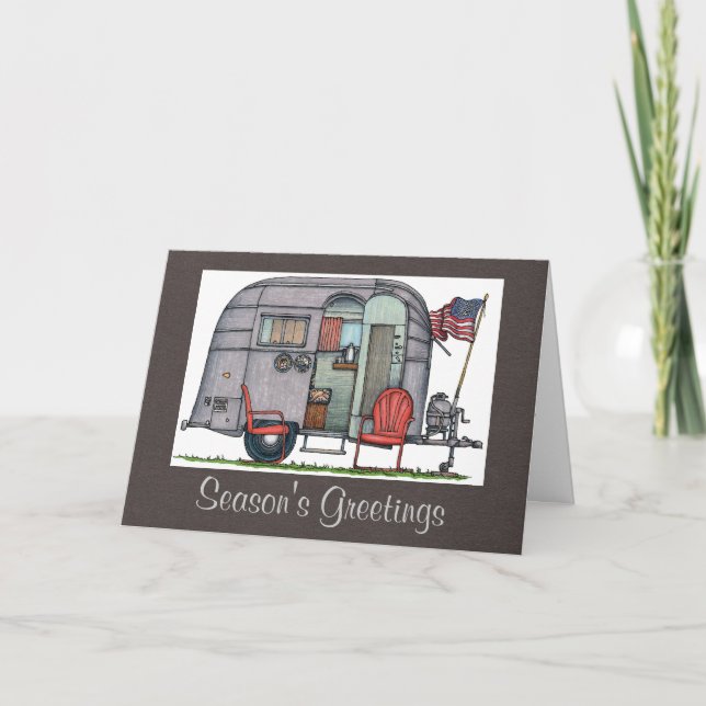 Cartes Pour Fêtes Annuelles Airstream (Devant)