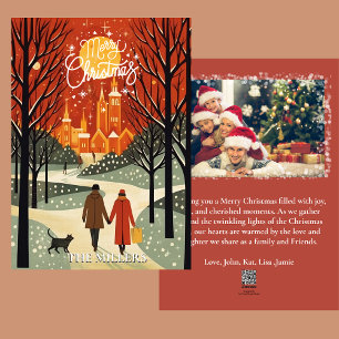 Cartes Pour Fêtes Annuelles Ajouter un message photo Noël traditionnel