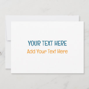 Cartes Pour Fêtes Annuelles Ajoutez Votre Propre Texte Slogan Minimaliste Mode