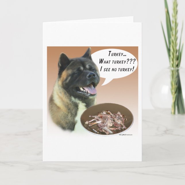 Cartes Pour Fêtes Annuelles Akita Turquie (Devant)