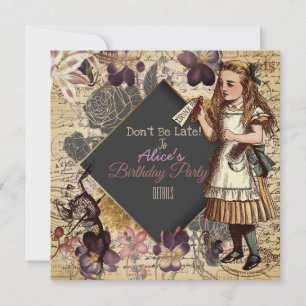Cartes Pour Fêtes Annuelles Alice au pays des merveilles